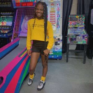 Never coming back to you long sleeve crop tee!